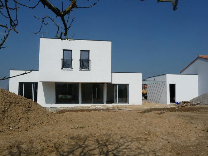 Enduit de façade maison neuve en Vendée et à Nantes